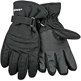 Kinco 1171-S Men's Ski Gloves, Waterproof with Heat Keep Lining, Small, Black
