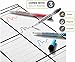 11.5'' x ''17 Magnetic Dry Erase Weekly Calendar Planner for Fridge with Stain Resistant Technology by Plan Smart - Bonus: 3 Quality Dry Erase Markers with Eraser Included