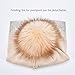 Winter Beanie Hats for Women Real Fur Pom Pom Slouchy Beanies Bobble Ski Cap