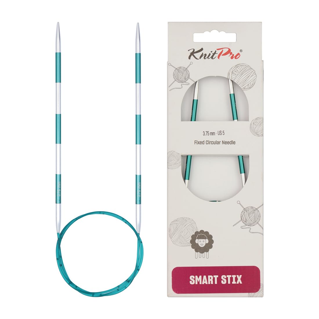 KnitPro Smartstix Fixed Circular Needles 32" (80cm) | 3.75mm