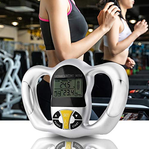 CMrtew Digital Scale LCD Body Fat Meter Health Monitor Slim Fat Analyzer Measure Fat Scale BMI Mass Index Handheld Calorie Hand Meter