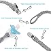 Adoric Pacifier Clips for Boys and Girls, Baby Universal Pacifier Holder for All Styles Pacifiers, Teething Toy or Soothie (4 Pack)
