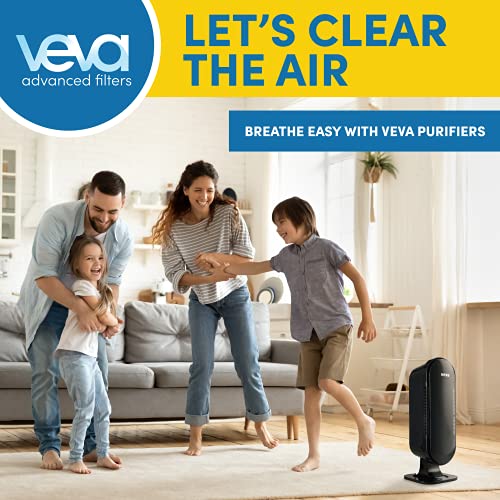 VEVA 8000 Elite Pro Series Black Air Purifier for Home & Large Room