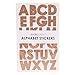 Andaz Press 1 Inch Real Glitter Rose Gold Letters, Alphabet Glitter Stickers, Big Alphabet Stickers For Graduation Cap, Birthday, Classroom Teacher Supplies, Pink Glitter Letters Stickers, 277 Letters