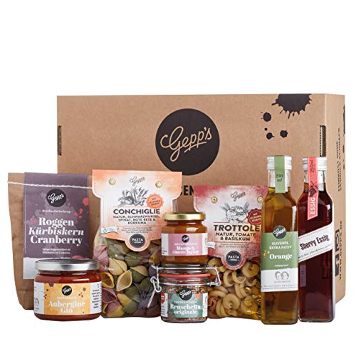 Gepp’s Feinkost Basic Paket Single | Vorratspaket mit feinsten Delikatessen, wie Pasta und Olivenöl, hergestellt nach…