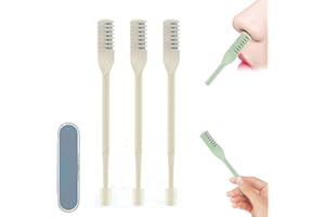 GENERIC 2-in-1 Nasal Hair Cutter, 2025 Upgraded Manual 360° Rotating Nostril Hair Removal Tool with Storage Box, Nose Hair Trimmer Travel Essentials for Women and Men (Beige, 3)