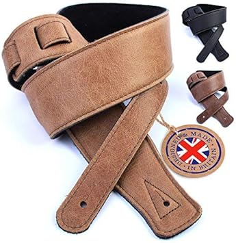 tracolla per chitarra con guanto in pelle