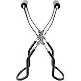 Eeoyu Canning Jar Lifter Tongs Stainless Steel Jar Lifter with Grip Handle for Home Kitchen (Black)
