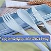 2-Pack-Portable-Travel-Cutlery-Set-Reusable-Flatware-Set-Wheat-Straw-Dinnerware-Set-Tableware-Set-for-Workplace-School-Picnic-Camping-Blue 2 Pack Portable Travel Cutlery Set, Reusable Flatware Set, Wheat Straw Dinnerware Set, Tableware Set for Workplace School Picnic Camping (Blue)