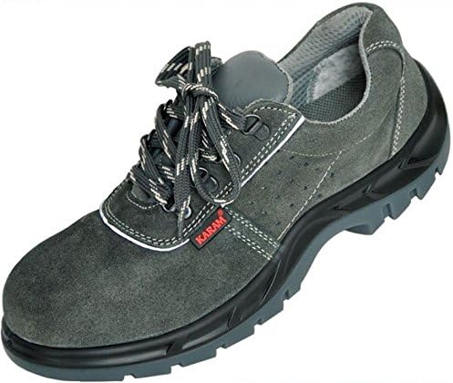 Karam Leather Safety Shoes FS-64 - Size 7, Grey