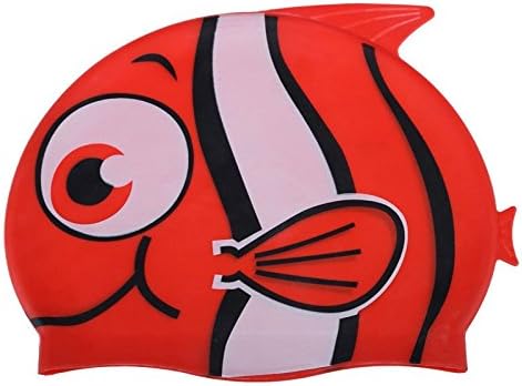 Children Cartoon Swimming Cap Silicon Diving Waterproof Cartoon Swimming Cap