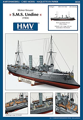 HMV 3038 Papermodel Light Cruiser SMS Undine