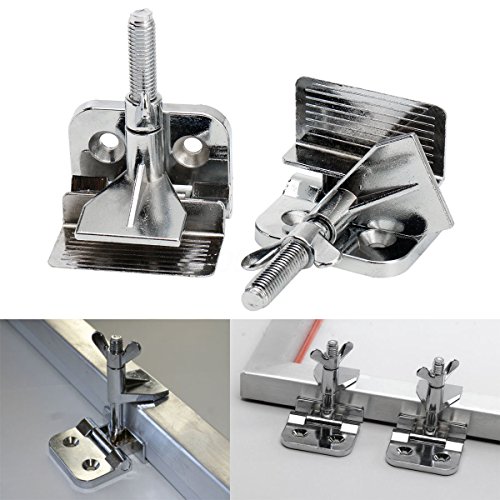 Techtongda Screen Printing Bundle Kit DIY Print Sik Screen Printing Aluminum Frame Hinge Clamp Emulsion Coater Squeegee