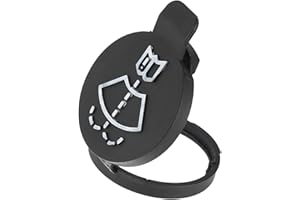 Hihaha Windshield Washer Fluid Reservoir Bottle Tank Cap Fit for Buick LaCrosse for Cadillac CTS - Pack of 1 Black Replacemen
