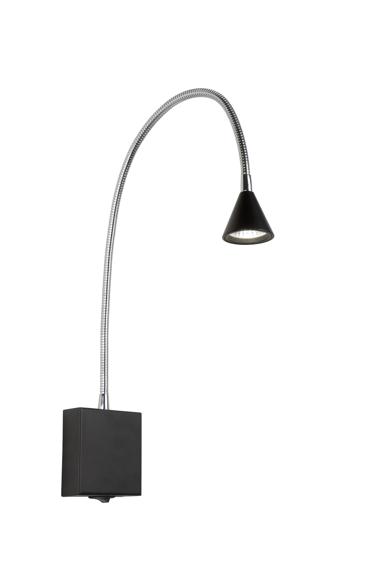 LUCIDE Buddy - Bedside lamp/Wall Light - LED - 1x4W 4000K - Black