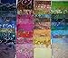 Lot of 100pcs Batik Quilt Blocks, Cotton Fabric Charm Pack, 5