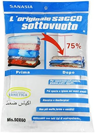 Cinhent Home 1PC New Space Saver Saving Storage Seal Vacuum Compressed Organizer Bag,Accomodation of Quilt Pillow Large Items,Family or School Use, Easy to Studets Carry Outdoor (S)