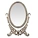 LeJu Vanity Mirror, Ellipse Two-sided Rotatable Bronze Vintage Vanity Mirror