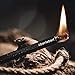 überleben Tindår Wick + Pocket Bellow | Hemp Tinder Tube | Matchstick Fire Starter | Black Anodized Aluminum Sleeve | Waterproofthumb 4