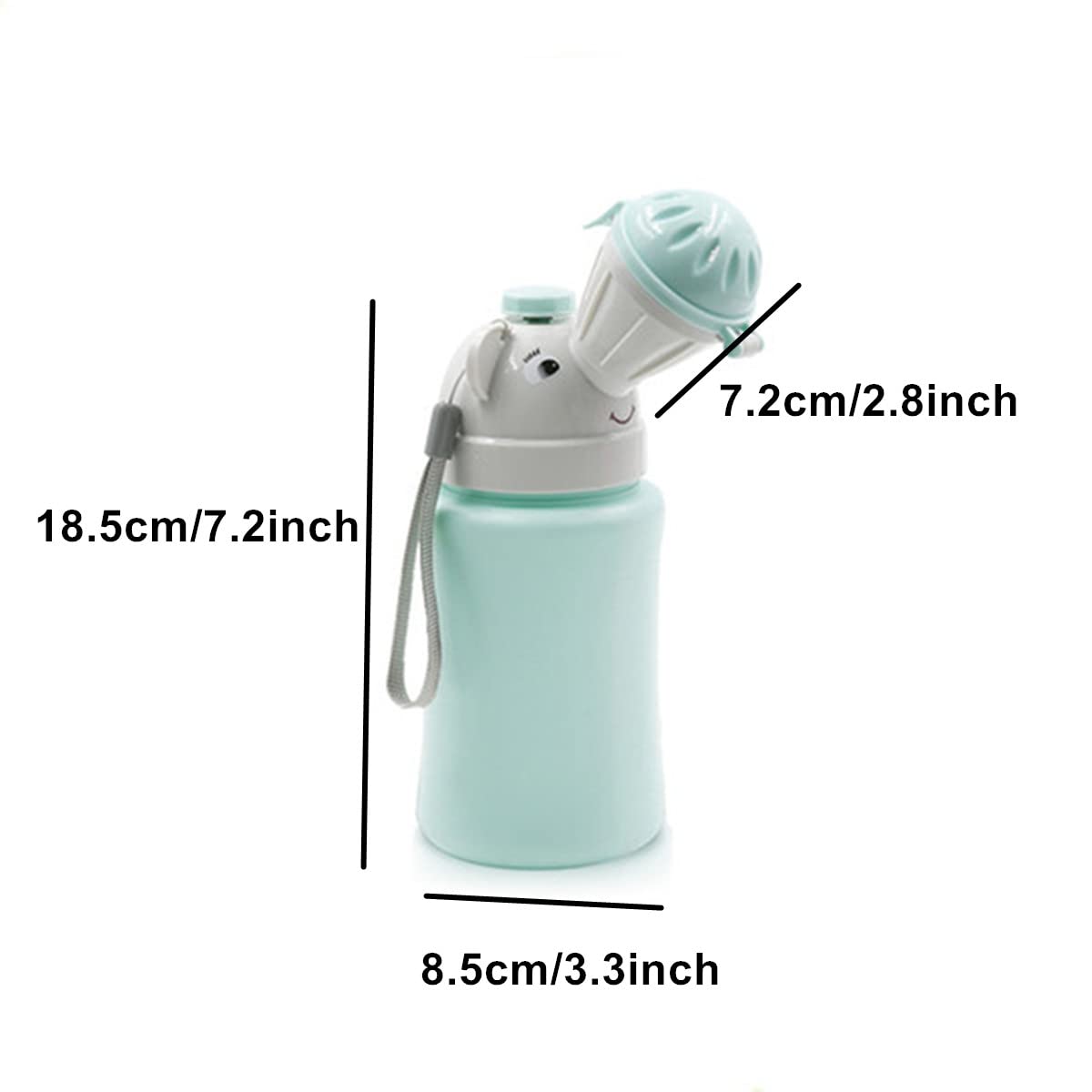 Beetoo Travel Potty, Urinal Emergency Toilet, Children's Emergency Toilet, Portable Elephant Leakproof Urinal for Camping Car Travel and Kid Potty Pee Training (boy)
