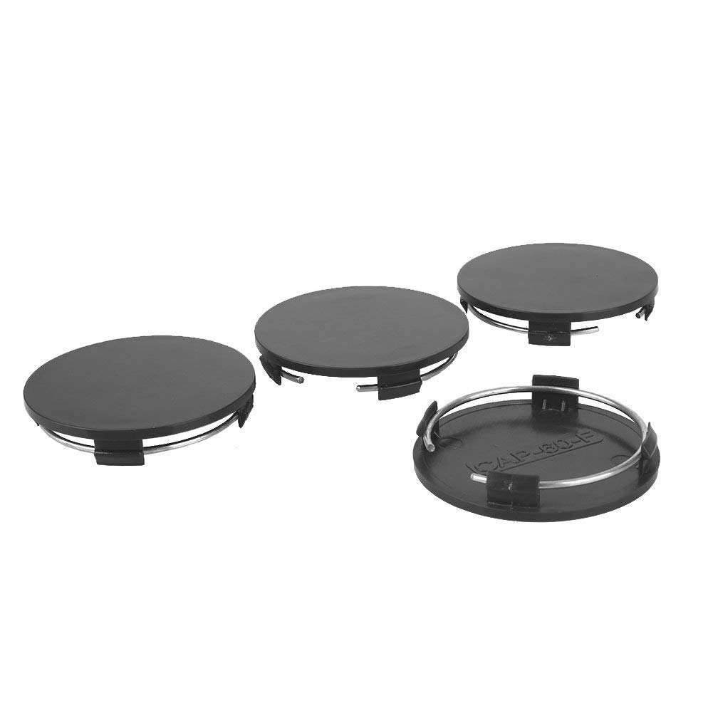 ALEMIN Ø 60mm-57mm Wheel Hub Cover, Black Car Wheel Center Hub Caps Base Premium