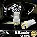 JDM ASTAR 10pcs Super Bright 360-Degree Shine 194 168 175 2825 T10 24-EX Chipsets LED Bulbs,Xenon White (Interior Use Only）