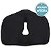 LiBa Black Memory Foam Orthopedic Seat Cushion Chair Non Slip Home Office Car Stadium Wheelchair Pain Relief Sciatica Low Back Tailbone Coccyx Prostate Hemorrhoid