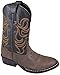 Smoky Mountain Boots Kids' Monterey Western Boot, Little Kids, Brown/Black, Medium, Size 2