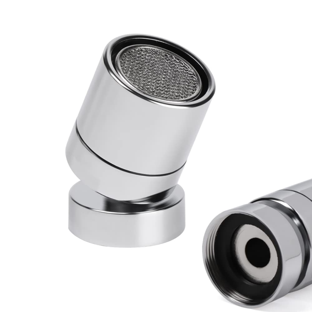 HATOOLHA® 360 Degree Swivel Faucet Aerator Filter Adapter for Kitchen Sink Tap Head Faucet Nozzle Adapters Replacement Part (Female 18mm)