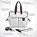 Diaper Bag - Stylish Designer Baby Canvas Messenger Bags - Weekender Tote With Zipper Organizer By HYBLOM - Fashion Cute Nappy Striped Handbag For Moms - Changing Pad, Shoulder & Stroller Straps