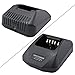 abcGoodefg® KSC-25 Ni-CD Ni-MH Li-ion Batteries Rapid Quick Charger for Kenwood Radios KNB-24L KNB-25A KNB-26N KNB-35L KNB-40LC KNB-55L KNB-56N KNB-57L