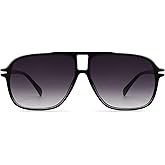 Appassal Retro Aviator Sunglasses Womens Men Vintage Double Bridge Square Sun Glasses AP3722