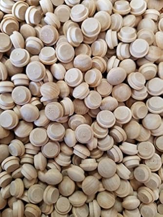 100 Oak Wood Screw Hole Plugs 1 4 Inch Shank Diameter
