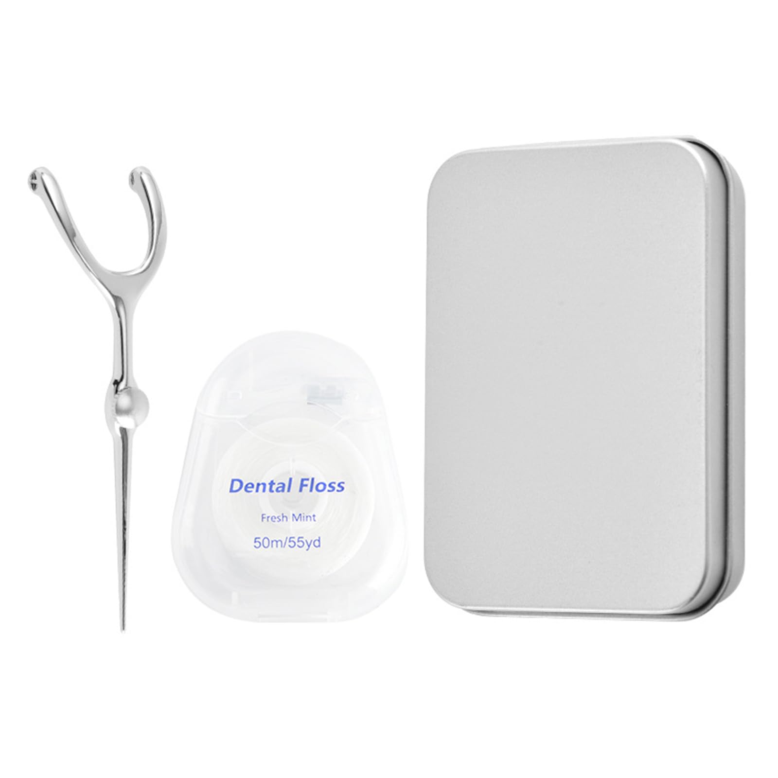 Photo 1 of LOGJAM 1 Set Reusable Dental Floss Holder with Replaceable Picks and Storage Box, Portable Flossing Handle Tool Oral Care Kit