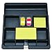 Post-it 3M C-71 3M Adjustable Desk Drawer Organizer Tray W/4 Post-It Dispensers, Plastic, BLK (C71)