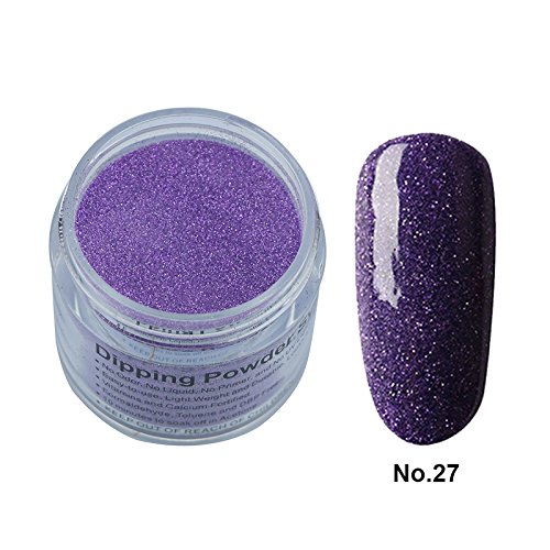 28g/Box Colorful Dipping Powder Without Lamp Cure Nails Dip Powder Summer Gel Nail Color Powder Natural Dry (no.27)