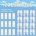 24 Disposable Spa Hotel Slippers, Bulk Guest Slippers Size 11 Women Size 10 Men