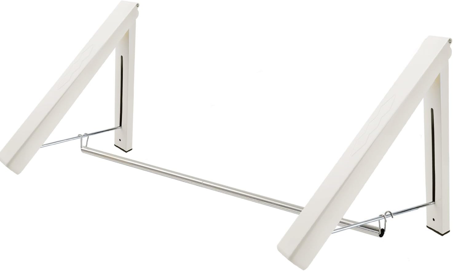 GADENT Folding Clothes Hanger, Wall Mounted Retractable Clothes Rack, Metal and Plastic, Easy Installation Hanging Clothes Sets