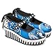 Hot Chocolate Design Women's Mary Jane Platform Shoes, Aristocrat Lolita – Buckle-Strap, Closed-Toe Dress Shoe, Anime Girl Printed Upper, Kawaii Anime Multicolor Platform Shoes for Women – Size 38