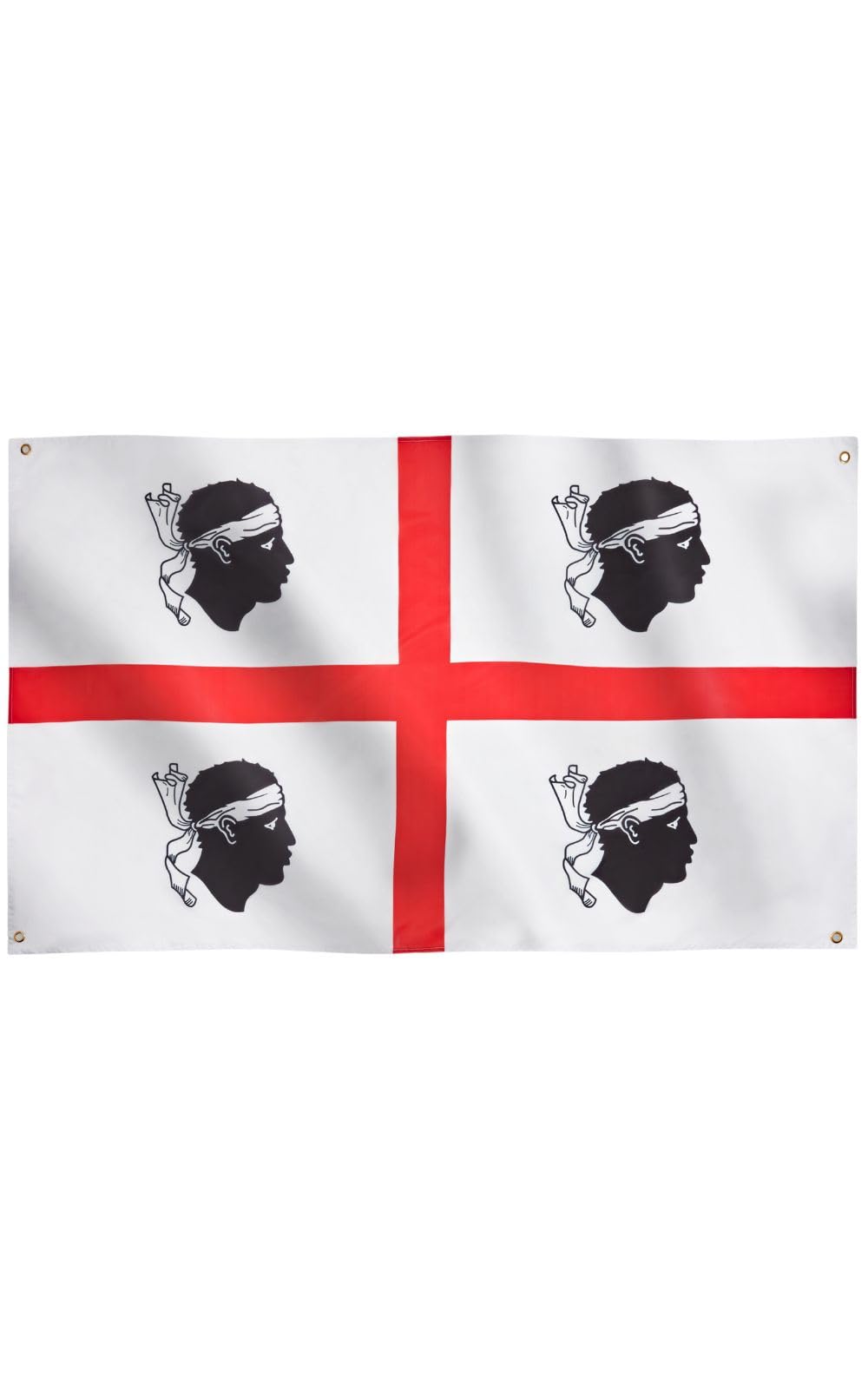 Runesol Sardinia Flag - 91x152cm, 3ft x 5ft, Italian Sardinia Flag, Premium Quality, Inside/Outside Use, Vivid Colours — image 1