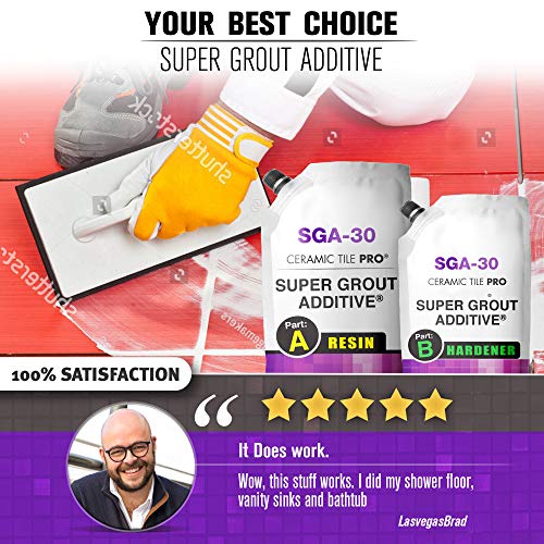 SGA 30 Super Grout Additive Premium Waterproof Tile Grout Repair Kit (Grout Sold Separately