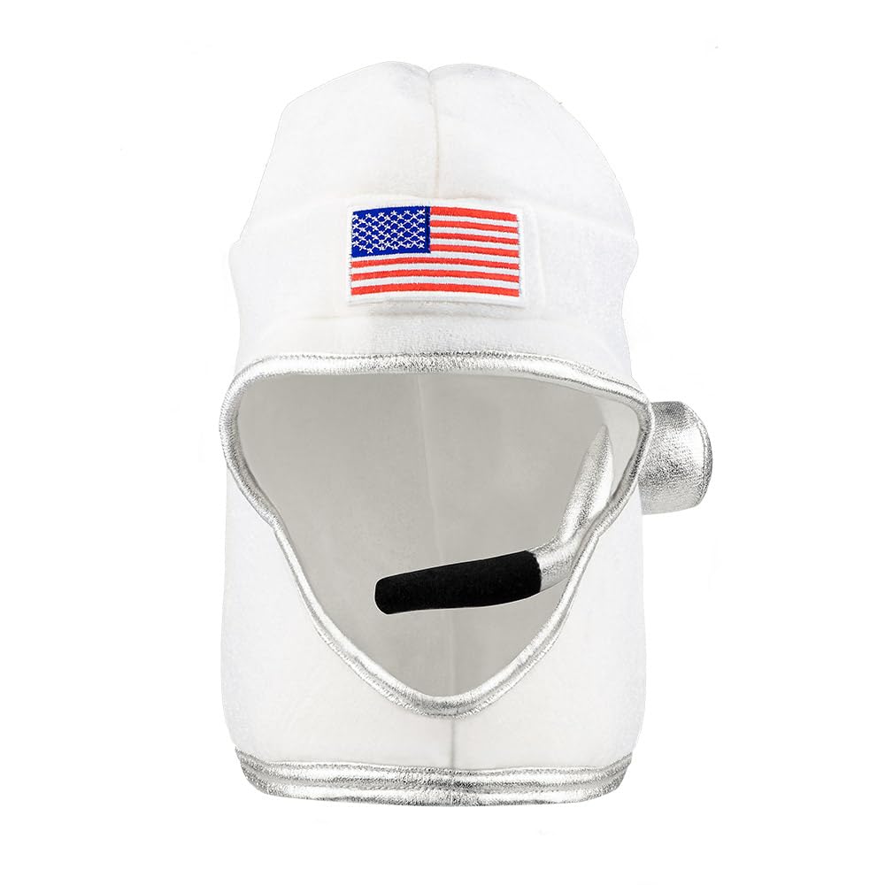 Boland 04283 Astronaut Plush Hat Spaceman Hat for Fancy Dress Costumes, Costume Accessories for Carnival and Theme Party, White