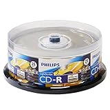 Philips Lightscribe Blank Media Disc CD-R 52X Speed / 700MB / 80min - 25PK Cake Box