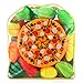 Glonova Play Food Cutting for Toddlers Kids, 37 Pcs Kitchen Toys Cutting Vegetables Fruits with Pizza Play Food Set Pretend Cutting Food Playset with Carry Bag for Children Girls Boys