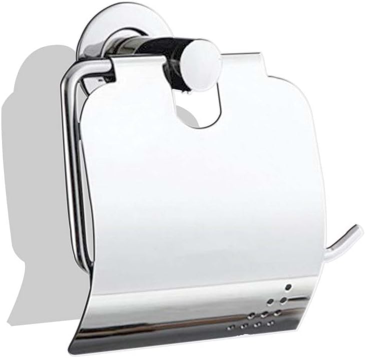 Foccoe Toilet Paper Roll Holder Stainless Steel with cover Polished Wall Mounted Modern Style for Kitchen Toilet Bathroom Organizer Durable Bathroom Accessories