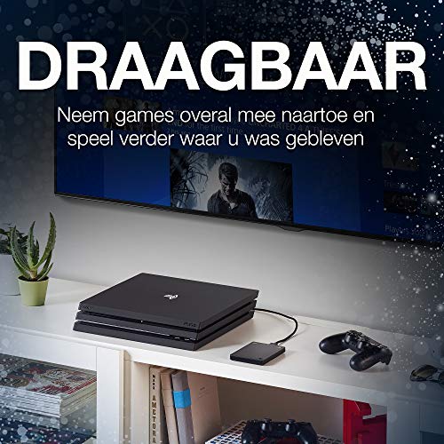 Seagate Game Drive for PS4 and PS5, 2TB, Portable External Hard Drive