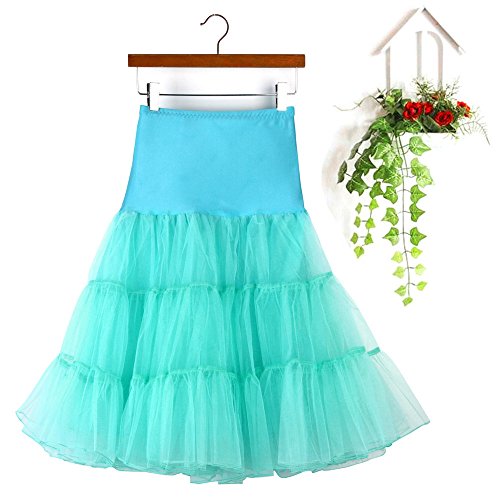 iYBUIA Womens High Waist Pleated Short Skirt Adult Tutu Dancing Skirt