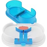 EQUADOSE Pill Cutter, Double Stainless Steel Blade &amp; Centering Device, Blue | Professional Medical Pill Splitter for Large, Small, and Tiny Pills, Ideal for Cutting Tablets, Vitamins in Half or Quarter