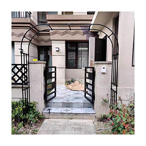 HLMBQ Rosenbogen aus Metall stabil verzinkt,Torbogen Rankhilfe Rankgitter Rankbogen Gartendeko Outdoor Außenbereich…