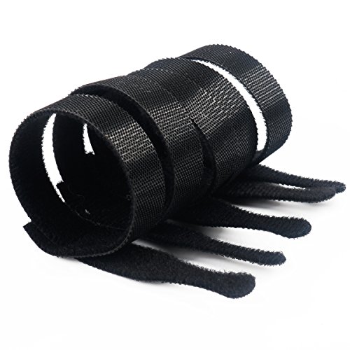 MDW 100 Pcs Microfiber Velcro Cable Management ,Cable Strap Hook and